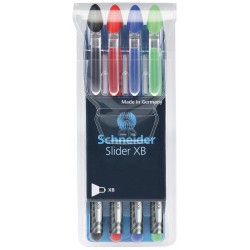 Pix Schneider Slider Basic Xb, Rubber Grip, 4 Culori/set - (n,r,a,v)