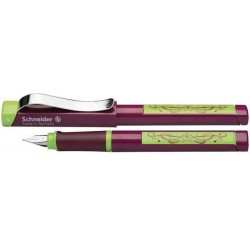 Stilou Schneider Base Neon (tip M - Medium) - Corp Negru/violet Neon