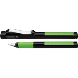 Stilou Schneider Base Neon (tip L - Stangaci) - Corp Negru/verde Neon