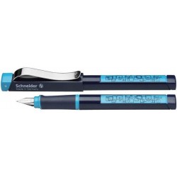 Stilou Schneider Base Neon (tip L- Stangaci) - Corp Negru/albastru Neon