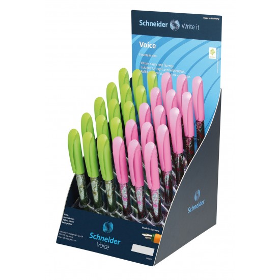 Display Schneider Voice, 30 Stilouri - (15 X S-160014, 15 X S-160019)