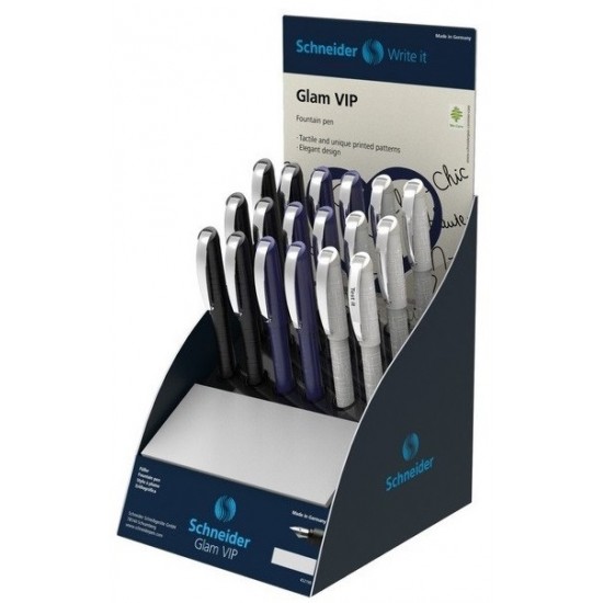 Sis Display Schneider Glam Vip, 17 Stilouri - (6x S-167733, 6x S-167734, 5x S-167735)