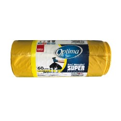 Saci Menaj 60l, 15buc/rola, Sano Optima - Galbeni Saci Menaj 60l, 15buc/rola, Sano Optima - Galbeni