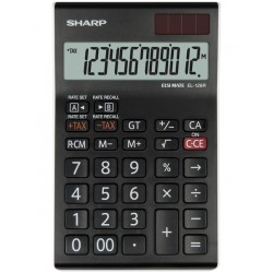 Calculator De Birou, 12 Digits, 155 X 97 X 12 Mm, Dual Power, Sharp El-126rwh - Negru/alb Calculator De Birou, 12 Digits, 155 X 97 X 12 Mm, Dual Power, Sharp El-126rwh - Negru/alb