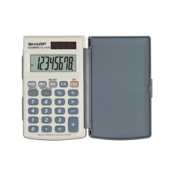 Calculator De Buzunar, 8 Digits, 105 X 64 X 11 Mm, Dual Power, Conversie, Sharp El-243eb - Gri Calculator De Buzunar, 8 Digits, 105 X 64 X 11 Mm, Dual Power, Conversie, Sharp El-243eb - Gri
