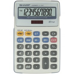 Calculator De Birou, 10 Digits, 170 X 108 X 15 Mm, Dual Power, Sharp El-334fb - Gri Calculator De Birou, 10 Digits, 170 X 108 X 15 Mm, Dual Power, Sharp El-334fb - Gri