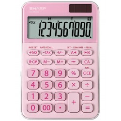 Calculator De Birou, 10 Digits, 149 X 100 X 27 Mm, Dual Power, Sharp El-m335bpk - Roz Calculator De Birou, 10 Digits, 149 X 100 X 27 Mm, Dual Power, Sharp El-m335bpk - Roz