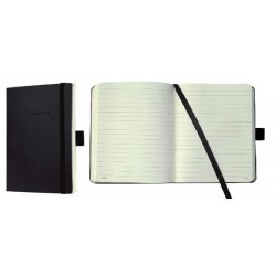 Caiet Lux Cu Elastic, Coperti Softwave, A6, 97 File, Conceptum - Classic Negru - Dictando