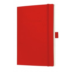 Caiet Lux Cu Elastic, Coperti Soft, A5(135 X 210mm), 97 File, Conceptum - Classic Rosu - Matematica