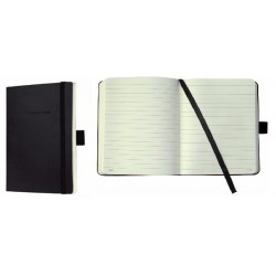 Caiet Lux Cu Elastic, Coperti Soft, A6(93 X 140mm), 97 File, Conceptum - Classic Negru - Dictando