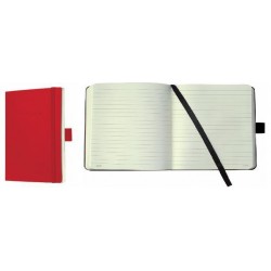 Caiet Lux Cu Elastic, Coperti Soft, A6(93 X 140mm), 97 File, Conceptum - Classic Rosu - Dictando