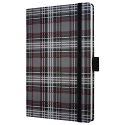 Caiet Lux Cu Elastic, Coperti Rigide, A6(95 X 140mm), 97 File, Conceptum - Fashion Plaid - Dictando