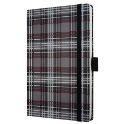 Caiet Lux Cu Elastic, Coperti Rigide, A6(95 X 140mm), 97 File, Conceptum - Fashion Plaid - Velin