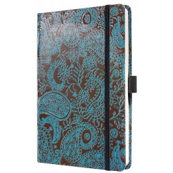 Caiet Lux Cu Elastic, Coperti Rigide, A5(130 X 200mm), 97 File, Conceptum - Posh Paisley - Velin