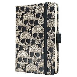 Caiet Lux Cu Elastic, Coperti Rigide, A6(95 X 140mm), 97 File, Conceptum - Vintage Skull - Dictando