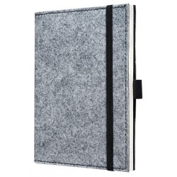 Caiet Lux Cu Elastic, Coperti Soft, A6(101 X 148mm), 97 File, Conceptum - Pure Grey - Velin