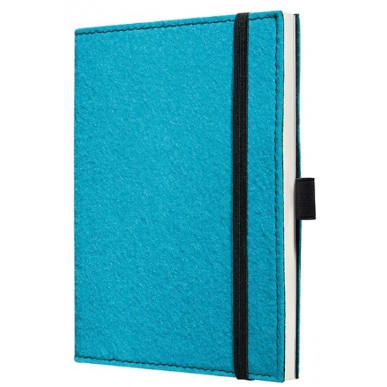 Caiet Lux Cu Elastic, Coperti Soft, A6(101 X 148mm), 97 File, Conceptum - Inspiring Turqoise - Velin
