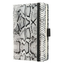 Caiet Lux Cu Elastic, Coperti Imitatie Crocodil, A6(95 X 150mm), 97 File, Conceptum - Alb-matematica