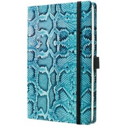 Caiet Lux Cu Elastic, Coperti Imitatie Crocodil, A5(130 X 200mm), 97 File, Conceptum-albastru-matema