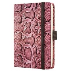 Caiet Lux Cu Elastic, Coperti Imitatie Crocodil, A6(95 X 150mm), 97 File, Conceptum - Roz-matematica