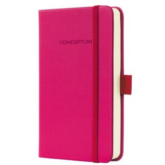 Caiet Lux Cu Elastic, Coperti Softwave, A6(95 X 150mm), 97 File, Conceptum - Deep Pink - Matematica