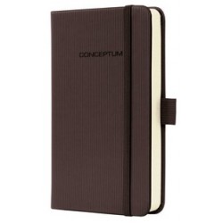 Caiet Lux Cu Elastic, Coperti Softwave, A6(95 X 150mm), 97 File, Conceptum - Coffee Brown-matematica
