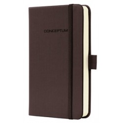 Caiet Lux Cu Elastic, Coperti Softwave, A6(95 X 150mm), 97 File, Conceptum - Coffee Brown - Dictando