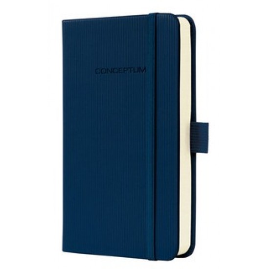 Caiet Lux Cu Elastic, Coperti Softwave, A6(95 X 150mm), 97 File, Conceptum - Midnight Blue -dictando