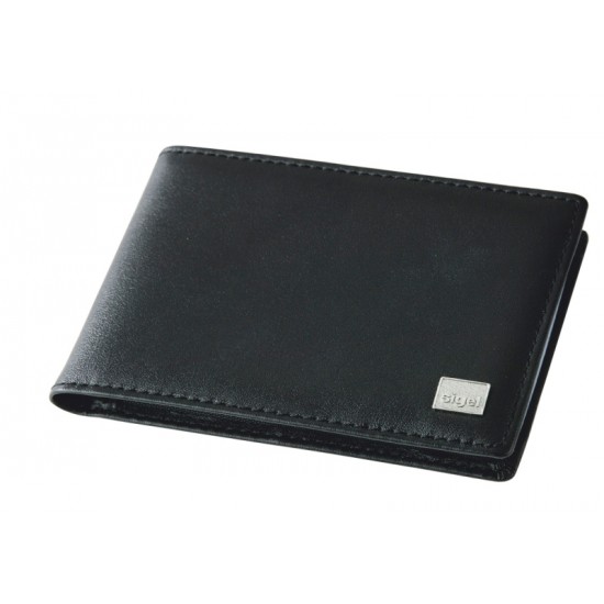 Mapa Piele, Pentru 40 Carti Vizita/carduri, Sigel Torino - Negru