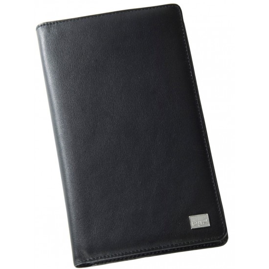 Mapa Piele, Pentru 120 Carti Vizita, Sigel Torino - Negru