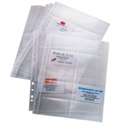 Rezerve Pentru 100 Carti De Vizita, 10folii/set, Pentru Mapa Vz-301, Sigel - Transparente Rezerve Pentru 100 Carti De Vizita, 10folii/set, Pentru Mapa Vz-301, Sigel - Transparente