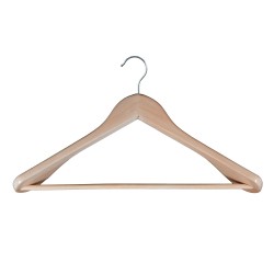 Umeras Din Lemn De Artar De Calitate A, Pentru Palton, Culoare Natur, 44x55x1.8cm 6/set - 002005