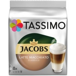 Capsule Cu Cafea Jacobs Tassimo Latte Macchiato Classico - 8 Capsule - 264gr/pachet