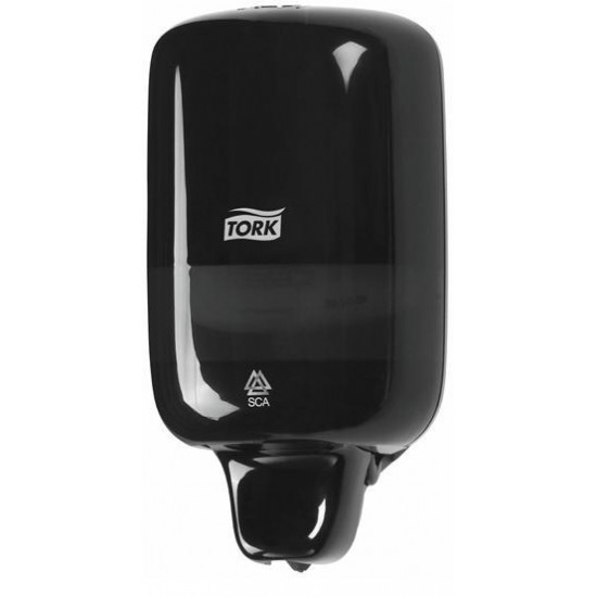 Dispencer Sapun Lichid Tork , Mare (11,2*10,5*28,8 Cm) - Negru