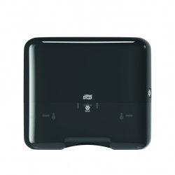 Dispencer Tork Singlefold/c-fold Mini, Pentru Servetele V, 291x332x135mm - Negru