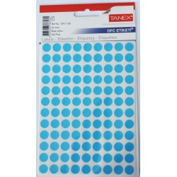 Etichete Autoadezive Color, D10 Mm, 540 Buc/set, Tanex - Albastru Etichete Autoadezive Color, D10 Mm, 540 Buc/set, Tanex - Albastru