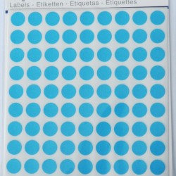Etichete Autoadezive Color, D10 Mm, 540 Buc/set, Tanex - Albastru