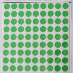 Etichete Autoadezive Color, D10 Mm, 540 Buc/set, Tanex - Verde