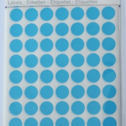 Etichete Autoadezive Color, D13 Mm, 350 Buc/set, Tanex - Albastru