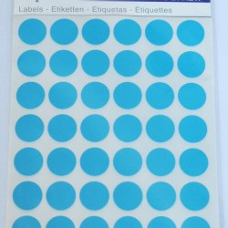 Etichete Autoadezive Color, D16 Mm, 240 Buc/set, Tanex - Albastru