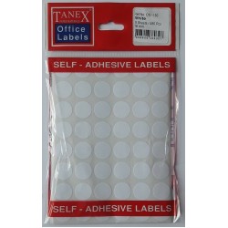 Etichete Autoadezive Albe, D16 Mm, 480 Buc/set, Tanex Etichete Autoadezive Albe, D16 Mm, 480 Buc/set, Tanex