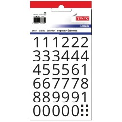 Etichete Cu Cifre, 0-9, 70buc/set, Tanex Etichete Cu Cifre, 0-9, 70buc/set, Tanex