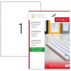 Etichete Polyester Albe, Autoadezive, 1/a4, 210 X 297mm, 25 Coli/top, Tanex - Colturi Drepte Etichete Polyester Albe, Autoadezive, 1/a4, 210 X 297mm, 25 Coli/top, Tanex - Colturi Drepte