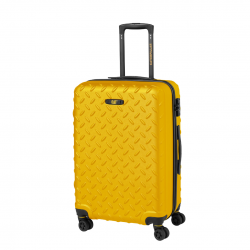 Troller Caterpillar Industrial Plate, 28 Inch, Material Abs Hardside - Galben