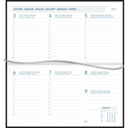 Agenda 21x27cm,7zile/2pag(128pag), Plan-a-week - Florence Albastru
