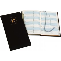 Agenda Telefonica A6, 64 File, Margini Aurite, Aurora