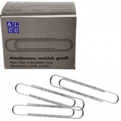 Agrafe Nichelate 77 Mm, Ondulate, 100/cutie, Alco