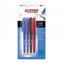 Pix Erasable, 0.7mm, 4 Buc./blister, Alpino Remaker Ii Soft - 3 Culori Asortate