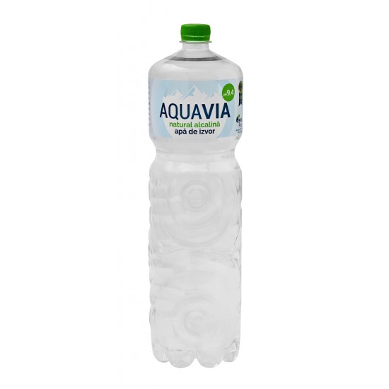 Apa De Izvor Natural Alcalina Aquavia Ph9.4, 2 L, 6 Buc/bax