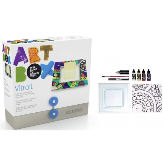 Cutie Cu Articole Creative Alpino Artbox Vitrail